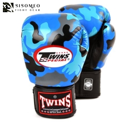 GĂNG BOXING MUAYTHAI TWINS BLUE CAMO 