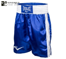 BOXING TRUNKS, 24" LENGTH- BLUE