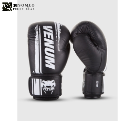 GĂNG VENUM BANGKOK SPIRIT BOXING GLOVES - NAPPA LEATHER - BLACK