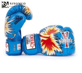 GĂNG MUAYTHAI YOKKAO SMASH BOXING GLOVES BLUE