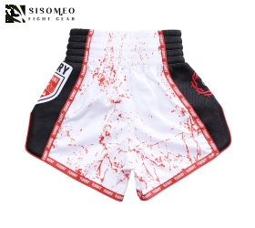 FLUORY Muay Thai Shorts - MTSF-122 White