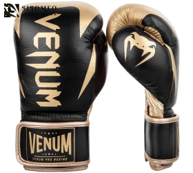 GĂNG VENUM HAMMER PRO BOXING GLOVES - VELCRO -BLACK/GOLD