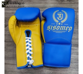 GĂNG SSM LACE UP BOXING GLOVES BLUE/YELLOW