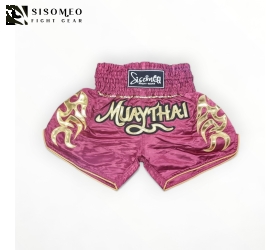 QUẦN MUAY THAI SISOMEO BS001 - ĐỎ