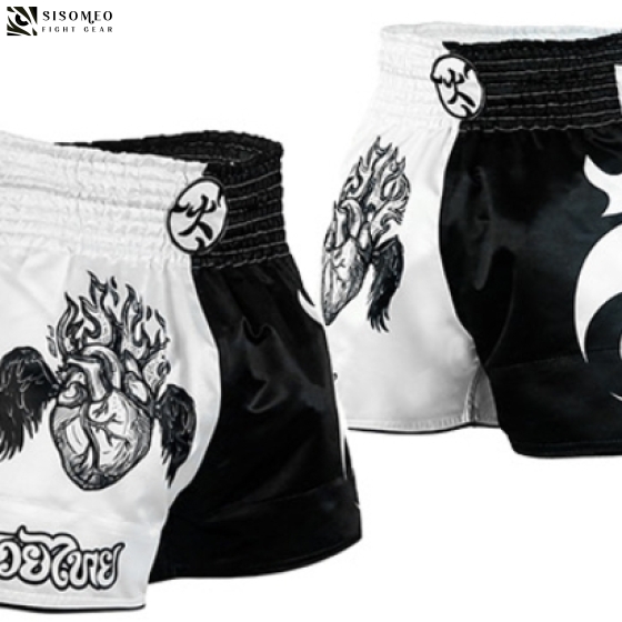 File Muay Thai Short MTSHL01 White