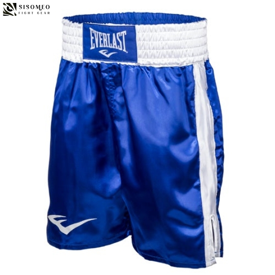 BOXING TRUNKS, 24" LENGTH- BLUE
