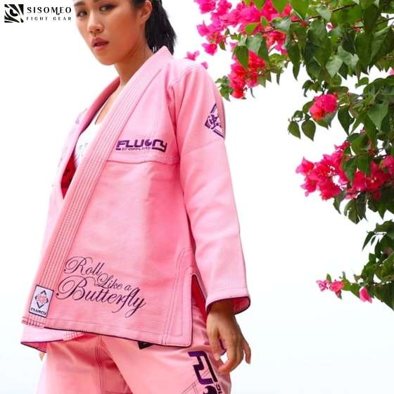 Fluory Butterfly JiuJitsu BJJ GI Pink