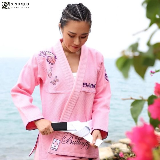 Fluory Butterfly JiuJitsu BJJ GI Pink