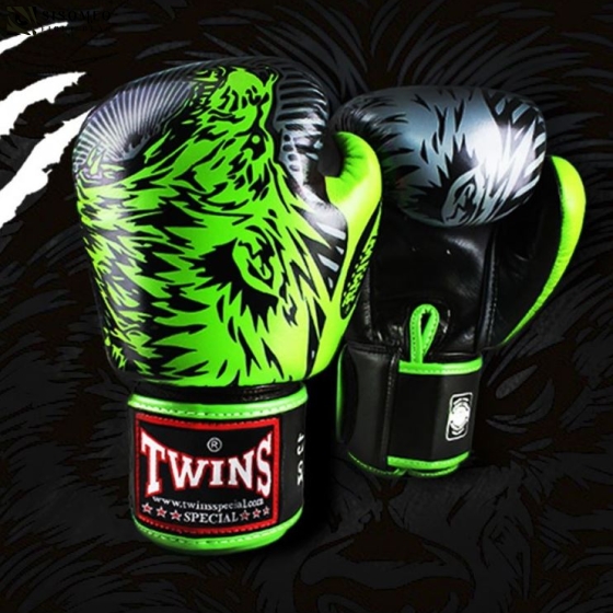 Găng Twins Boxing Gloves-FBGV-50-Wolf green