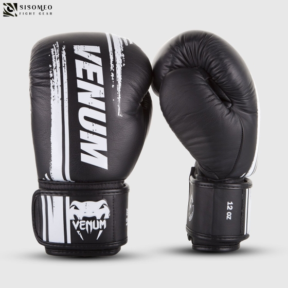 GĂNG VENUM BANGKOK SPIRIT BOXING GLOVES - NAPPA LEATHER - BLACK