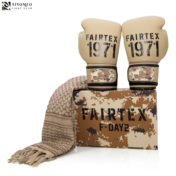 Găng BGV25 Fairtex F-Day 2 Desert Operation Boxing Gloves