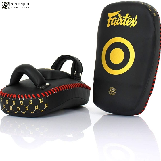 Fairtex KPLC6 Muay Thai Kickboxing Small Curved Thai Pads