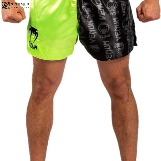 QUẦN VENUM MUAY SHORT LOGO GREEN/BLACK