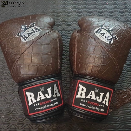 GĂNG TAY BOXING MUAY RAJA LIMITED EDISON - DA CÁ SẤU