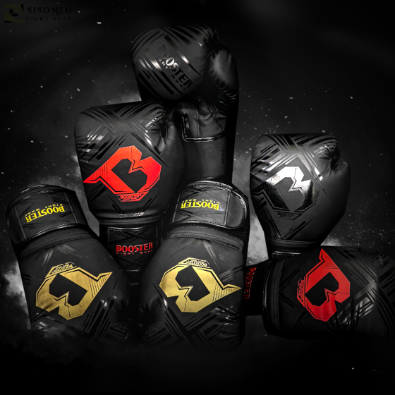 GĂNG TAY BOXING BOOSTER ALPHA - ĐEN VÀNG