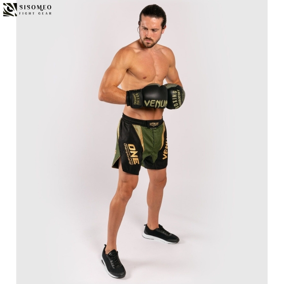 Venum X ONE FC Fightshorts - Venum Khaki - Black