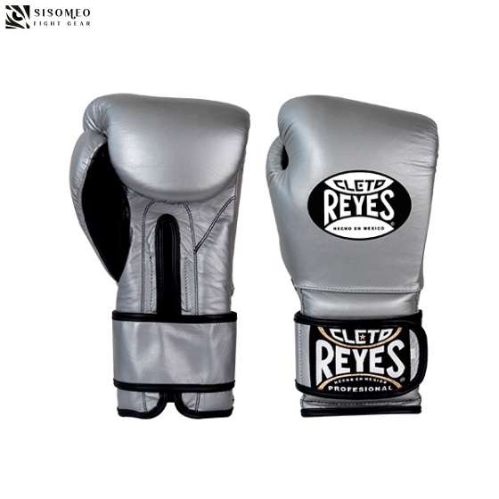 Găng Boxing Cleto Reyes Hook and Loop Gloves Silver
