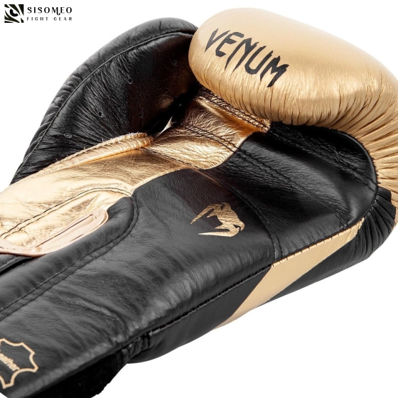 GĂNG VENUM HAMMER PRO BOXING GLOVES - VELCRO -BLACK/GOLD