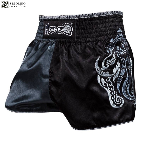 QUẦN MUAYTHAI HAYABUSA WISDOM BLACK