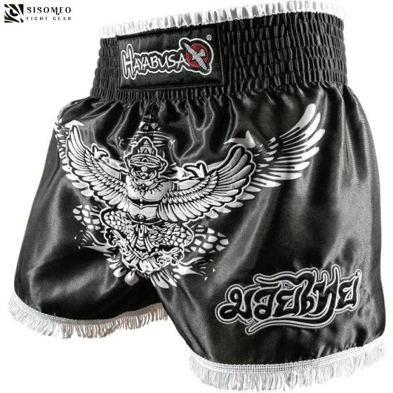 QUẦN MUAYTHAI HAYABUSA GARUDA BLACK