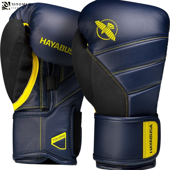 Hayabusa T3 Boxing Gloves navy/yellow