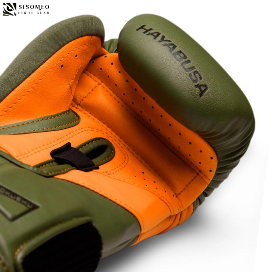 Găng Hayabusa T3 Boxing Gloves - Green / Orange