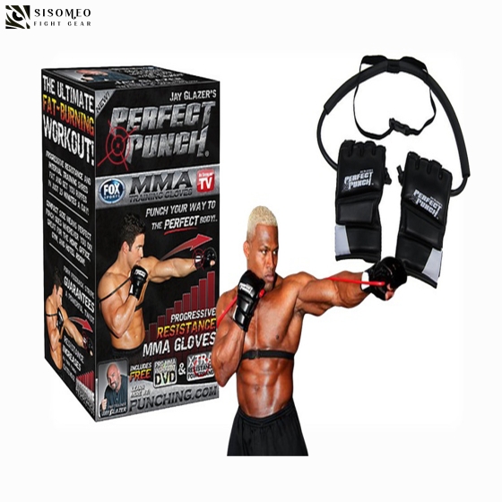 BỘ GĂNG MMA KÈM DÂY KHÁNG LỰC PERFECT PUNCH - MMA TRAINING GLOVES 