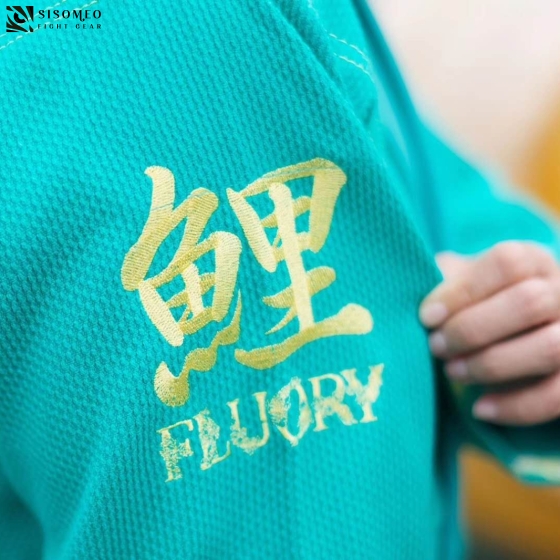 FLUORY BJJ Gi (Cá Koi) - BJJF20 - Xanh