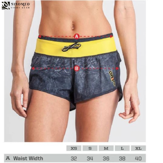 Quần Grips Womens Funtional Training Shorts Grey Camo