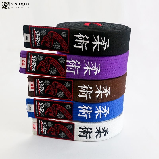 Sunrise Jiujitsu Belt - White Full size 