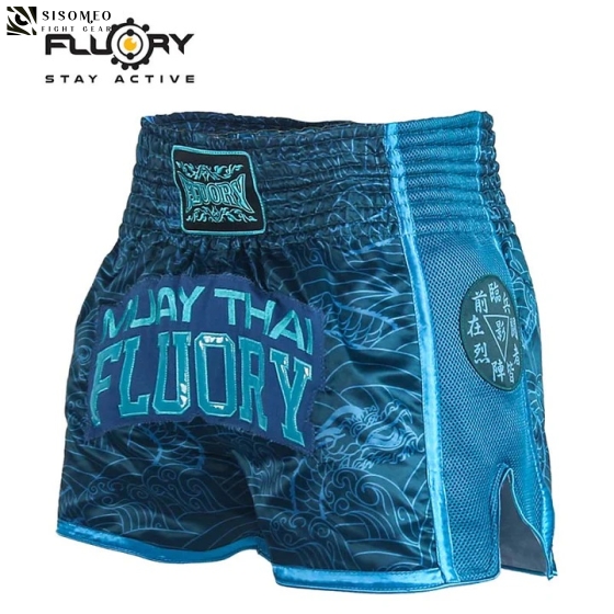 QUẦN FLUORY MUAY THAI SHORTS - MTSF69 BLUE
