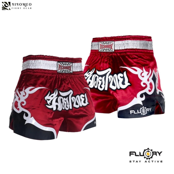 QUẦN FLUORY MUAY THAI SHORTS - MTSF53 RED