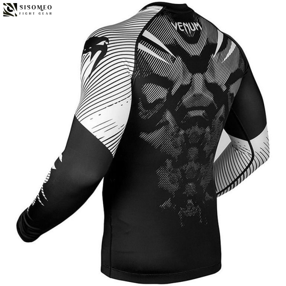 Áo Venum NoGi 2.0 Rashguard - Long Sleeves - Black/White
