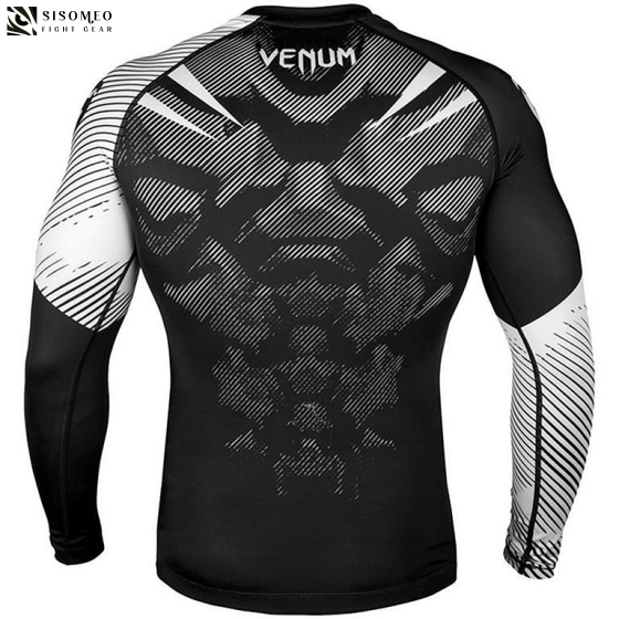 Áo Venum NoGi 2.0 Rashguard - Long Sleeves - Black/White