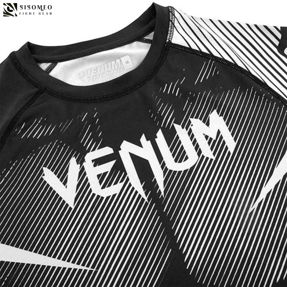 Áo Venum NoGi 2.0 Rashguard - Long Sleeves - Black/White